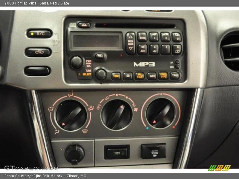 Salsa Red / Slate 2008 Pontiac Vibe