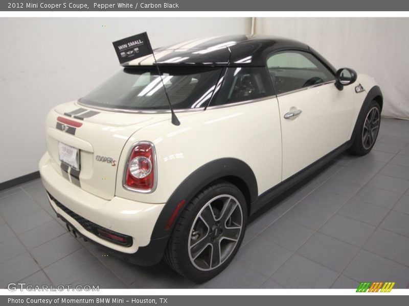 Pepper White / Carbon Black 2012 Mini Cooper S Coupe