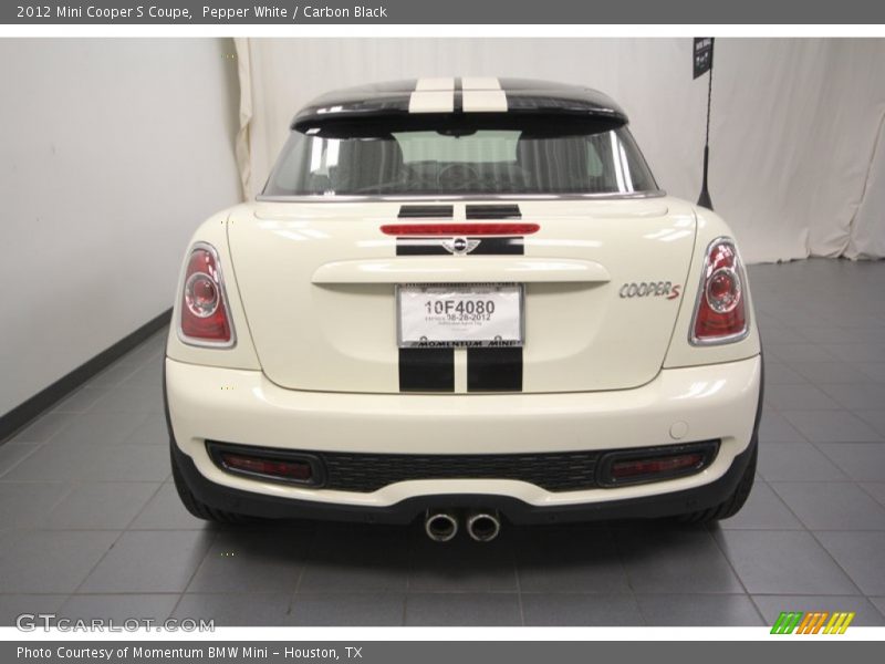 Pepper White / Carbon Black 2012 Mini Cooper S Coupe