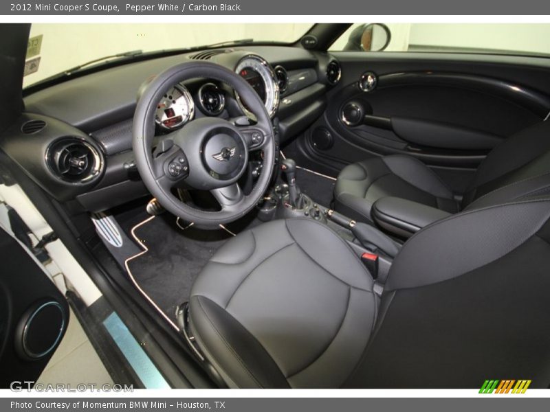 Pepper White / Carbon Black 2012 Mini Cooper S Coupe