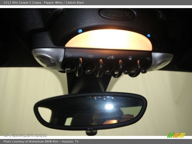 Pepper White / Carbon Black 2012 Mini Cooper S Coupe
