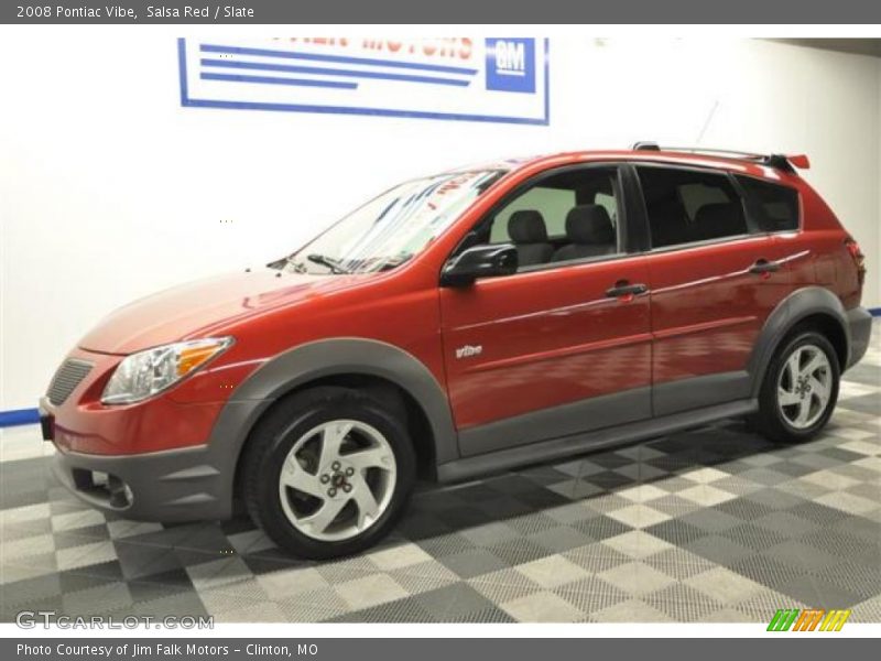 Salsa Red / Slate 2008 Pontiac Vibe