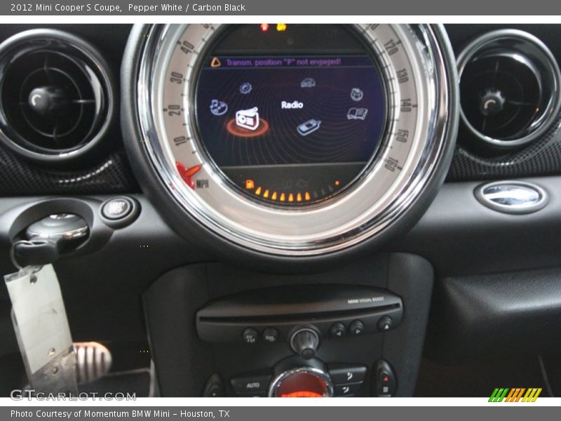Pepper White / Carbon Black 2012 Mini Cooper S Coupe