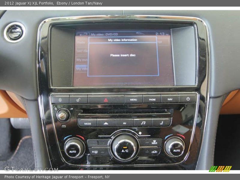 Ebony / London Tan/Navy 2012 Jaguar XJ XJL Portfolio
