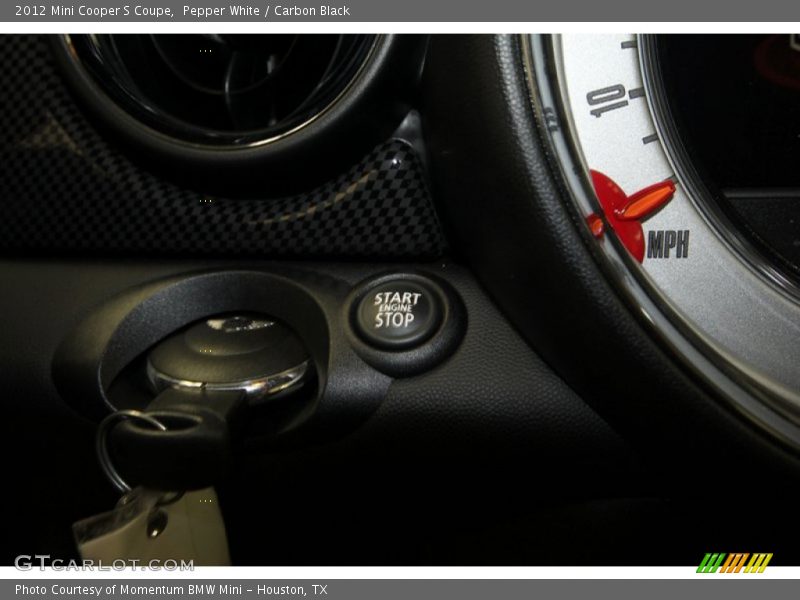 Pepper White / Carbon Black 2012 Mini Cooper S Coupe