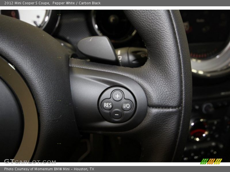 Pepper White / Carbon Black 2012 Mini Cooper S Coupe
