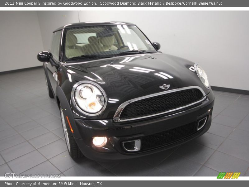Goodwood Diamond Black Metallic / Bespoke/Cornsilk Beige/Walnut 2012 Mini Cooper S Inspired by Goodwood Edition