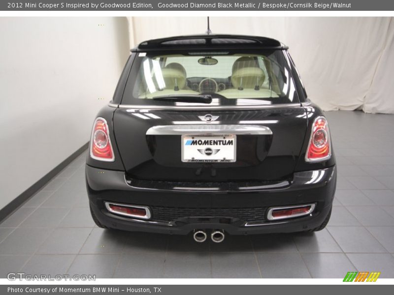 Goodwood Diamond Black Metallic / Bespoke/Cornsilk Beige/Walnut 2012 Mini Cooper S Inspired by Goodwood Edition