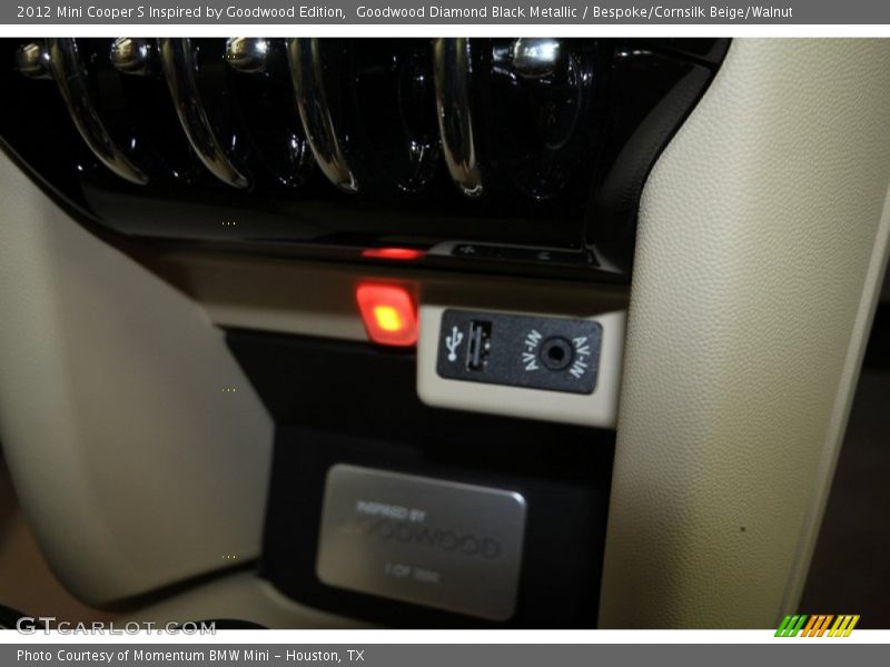 Goodwood Diamond Black Metallic / Bespoke/Cornsilk Beige/Walnut 2012 Mini Cooper S Inspired by Goodwood Edition
