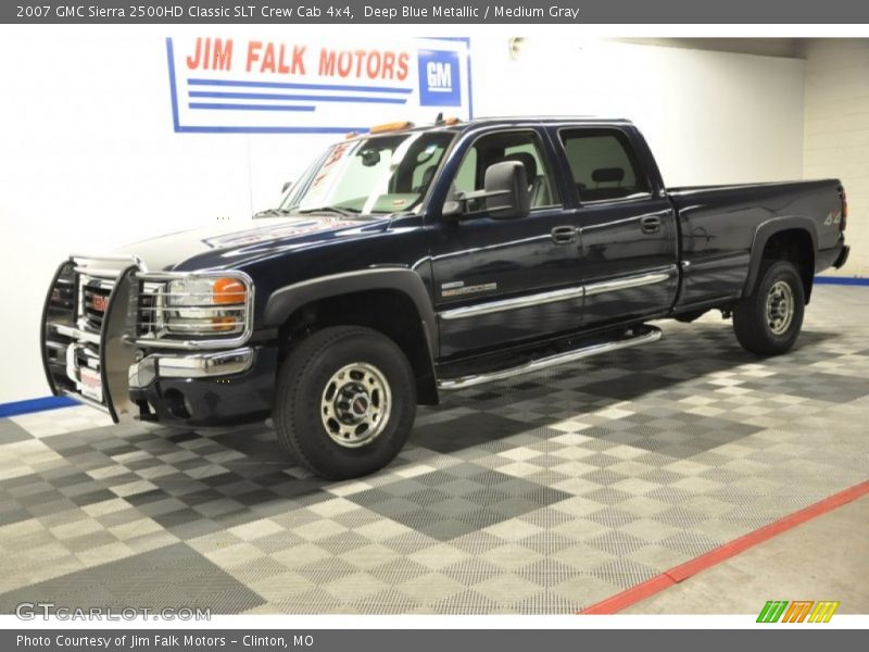 Deep Blue Metallic / Medium Gray 2007 GMC Sierra 2500HD Classic SLT Crew Cab 4x4