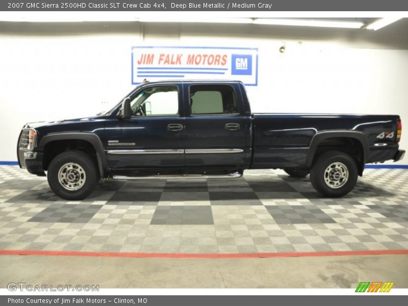 Deep Blue Metallic / Medium Gray 2007 GMC Sierra 2500HD Classic SLT Crew Cab 4x4