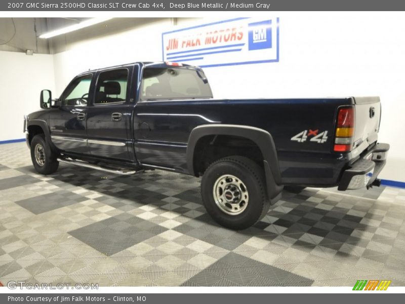 Deep Blue Metallic / Medium Gray 2007 GMC Sierra 2500HD Classic SLT Crew Cab 4x4