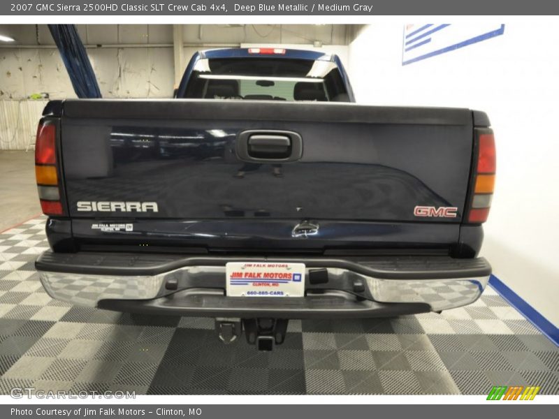 Deep Blue Metallic / Medium Gray 2007 GMC Sierra 2500HD Classic SLT Crew Cab 4x4