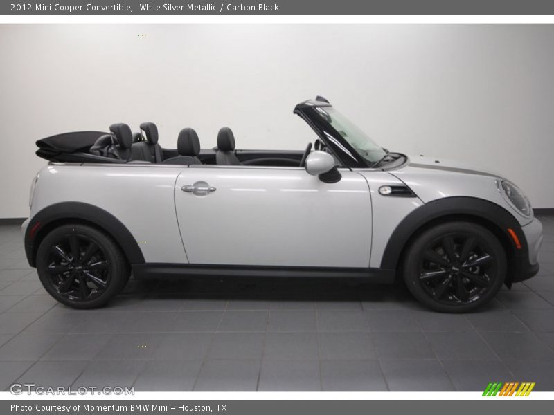 White Silver Metallic / Carbon Black 2012 Mini Cooper Convertible