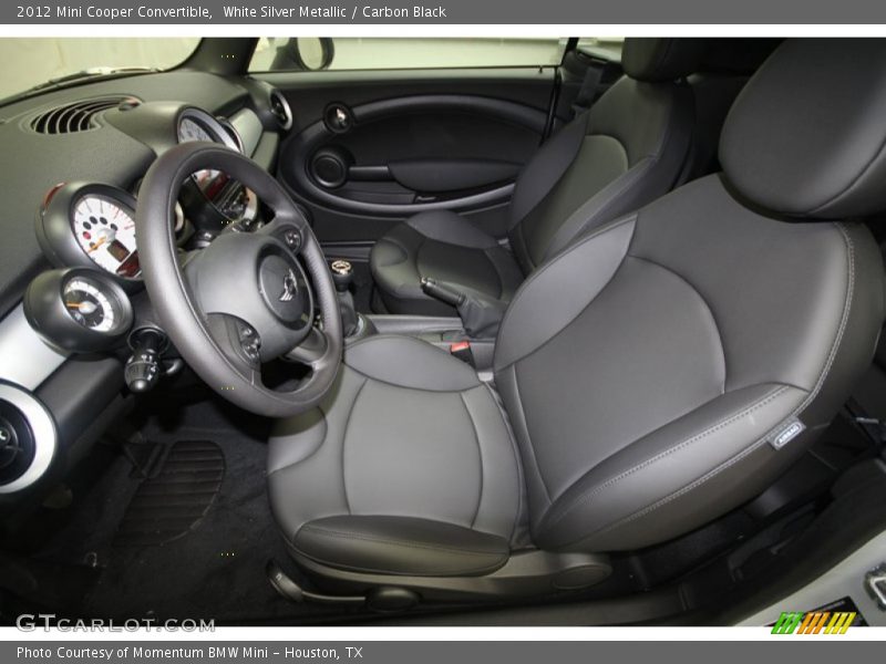 White Silver Metallic / Carbon Black 2012 Mini Cooper Convertible