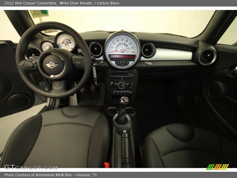 White Silver Metallic / Carbon Black 2012 Mini Cooper Convertible