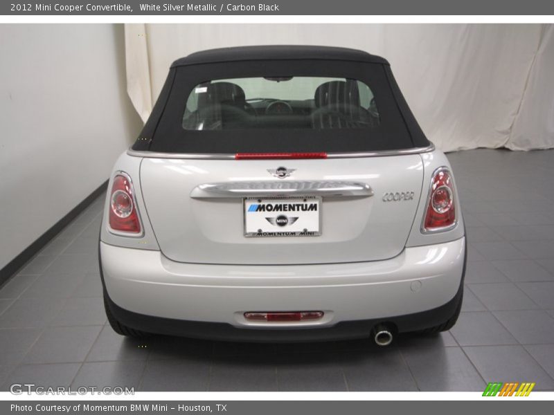 White Silver Metallic / Carbon Black 2012 Mini Cooper Convertible