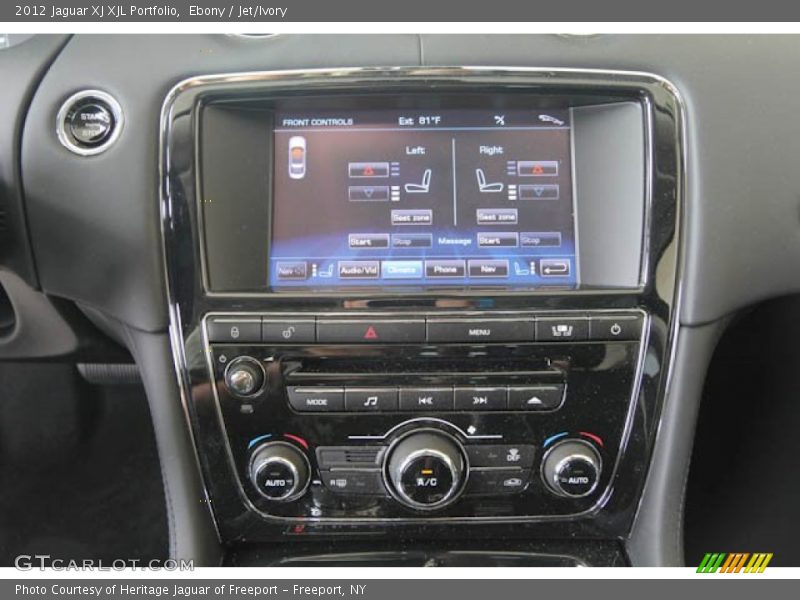 Ebony / Jet/Ivory 2012 Jaguar XJ XJL Portfolio