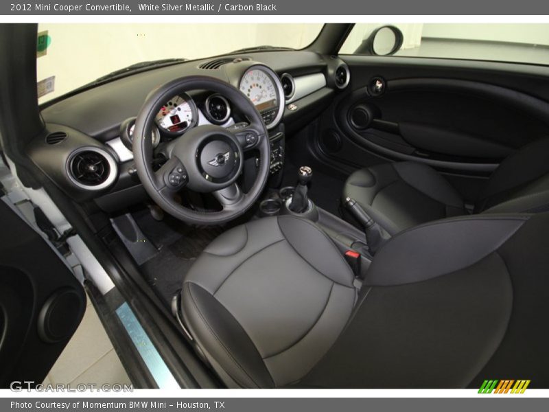 White Silver Metallic / Carbon Black 2012 Mini Cooper Convertible