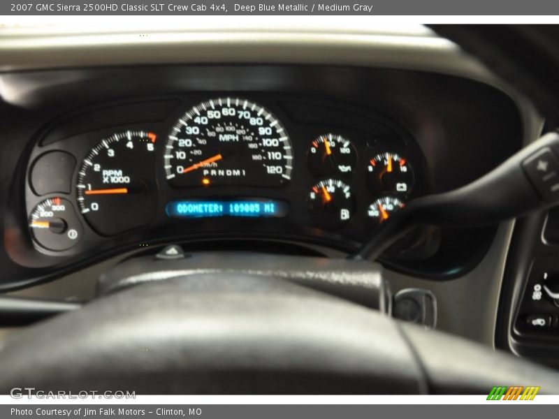 Deep Blue Metallic / Medium Gray 2007 GMC Sierra 2500HD Classic SLT Crew Cab 4x4