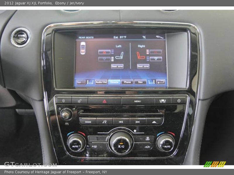 Ebony / Jet/Ivory 2012 Jaguar XJ XJL Portfolio