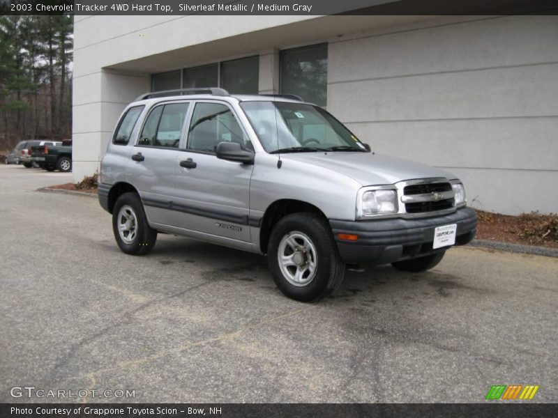 Silverleaf Metallic / Medium Gray 2003 Chevrolet Tracker 4WD Hard Top
