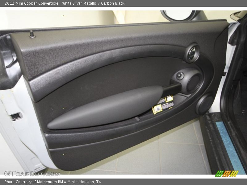White Silver Metallic / Carbon Black 2012 Mini Cooper Convertible