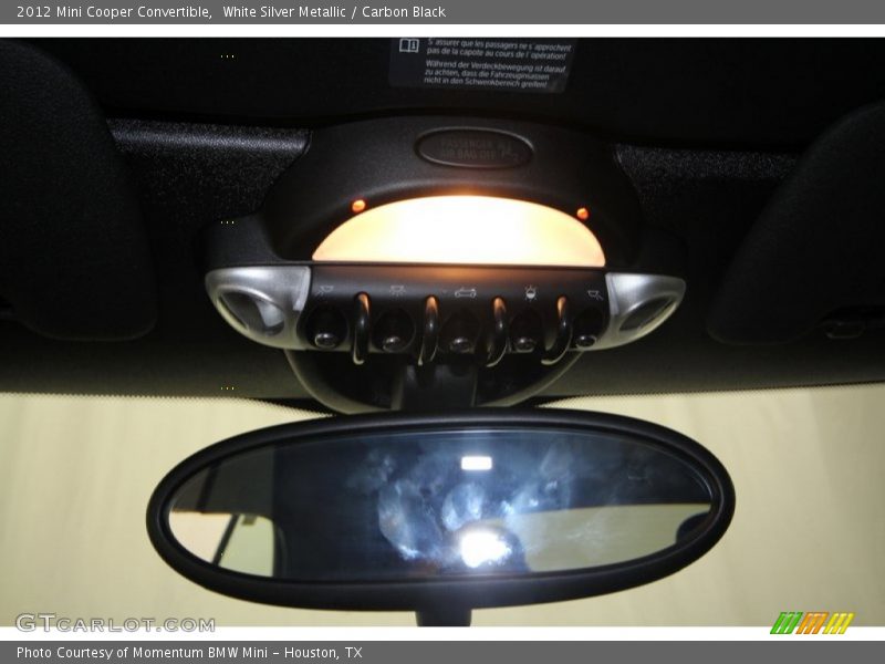 White Silver Metallic / Carbon Black 2012 Mini Cooper Convertible
