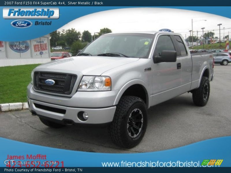 Silver Metallic / Black 2007 Ford F150 FX4 SuperCab 4x4