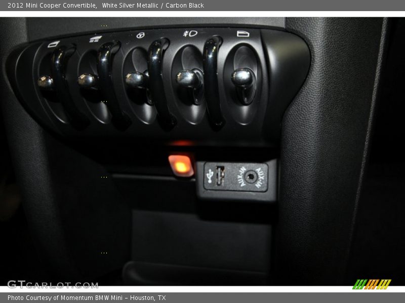 White Silver Metallic / Carbon Black 2012 Mini Cooper Convertible