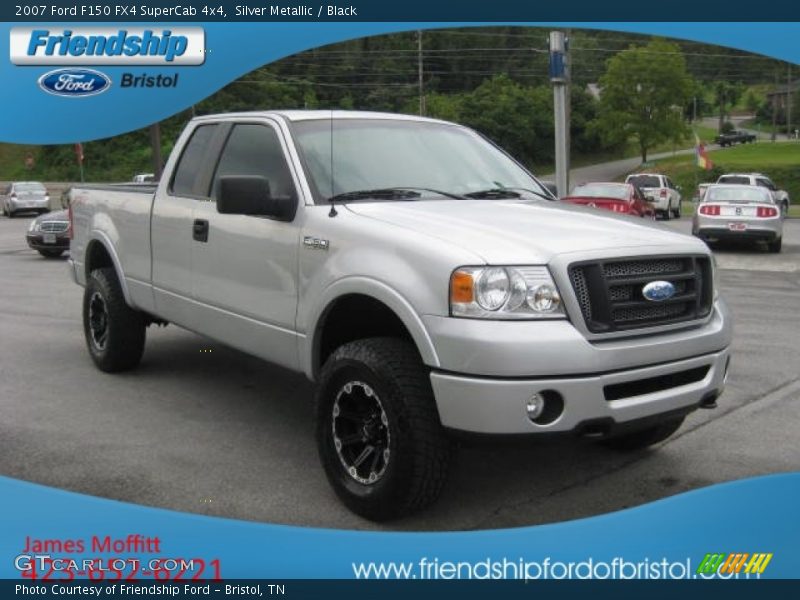 Silver Metallic / Black 2007 Ford F150 FX4 SuperCab 4x4