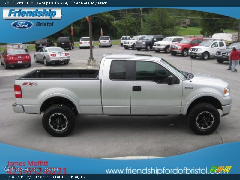 Silver Metallic / Black 2007 Ford F150 FX4 SuperCab 4x4