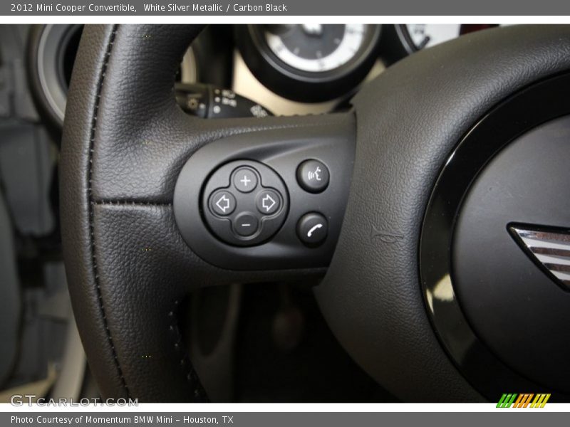 White Silver Metallic / Carbon Black 2012 Mini Cooper Convertible