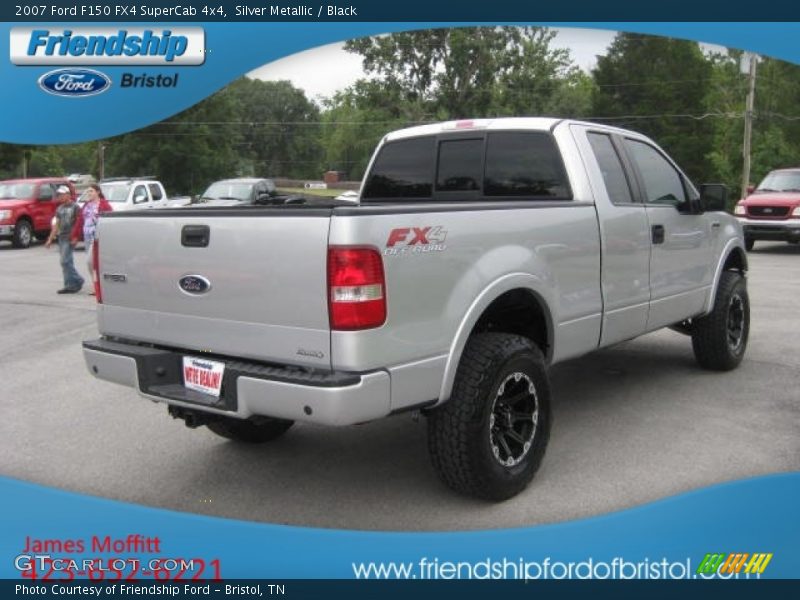 Silver Metallic / Black 2007 Ford F150 FX4 SuperCab 4x4