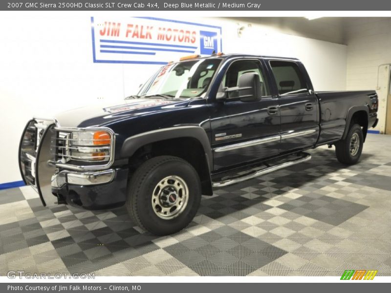 Deep Blue Metallic / Medium Gray 2007 GMC Sierra 2500HD Classic SLT Crew Cab 4x4