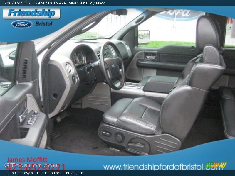 Silver Metallic / Black 2007 Ford F150 FX4 SuperCab 4x4