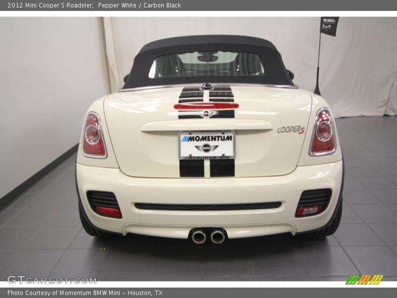 Pepper White / Carbon Black 2012 Mini Cooper S Roadster