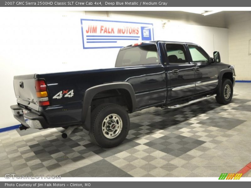 Deep Blue Metallic / Medium Gray 2007 GMC Sierra 2500HD Classic SLT Crew Cab 4x4