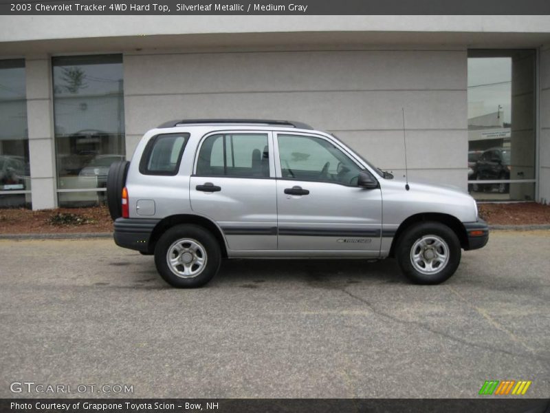 Silverleaf Metallic / Medium Gray 2003 Chevrolet Tracker 4WD Hard Top