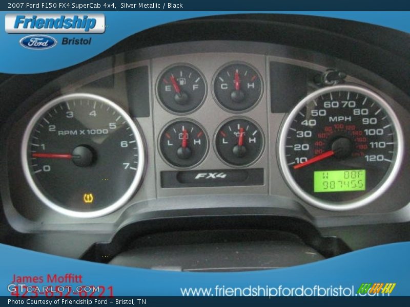 Silver Metallic / Black 2007 Ford F150 FX4 SuperCab 4x4