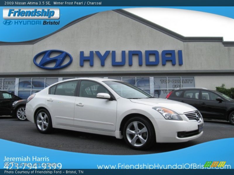 Winter Frost Pearl / Charcoal 2009 Nissan Altima 3.5 SE
