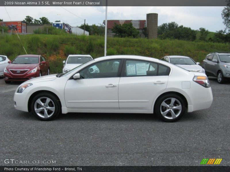Winter Frost Pearl / Charcoal 2009 Nissan Altima 3.5 SE