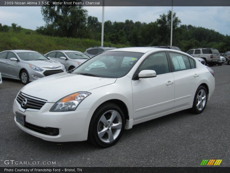 Winter Frost Pearl / Charcoal 2009 Nissan Altima 3.5 SE