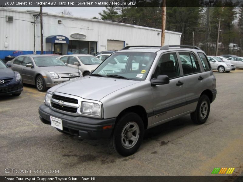 Silverleaf Metallic / Medium Gray 2003 Chevrolet Tracker 4WD Hard Top