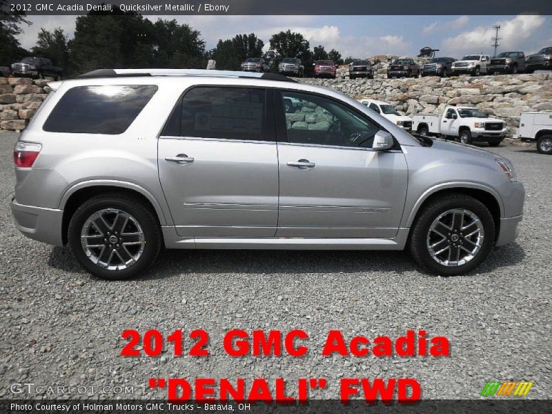 Quicksilver Metallic / Ebony 2012 GMC Acadia Denali