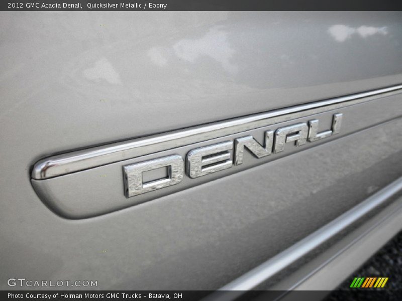 Quicksilver Metallic / Ebony 2012 GMC Acadia Denali