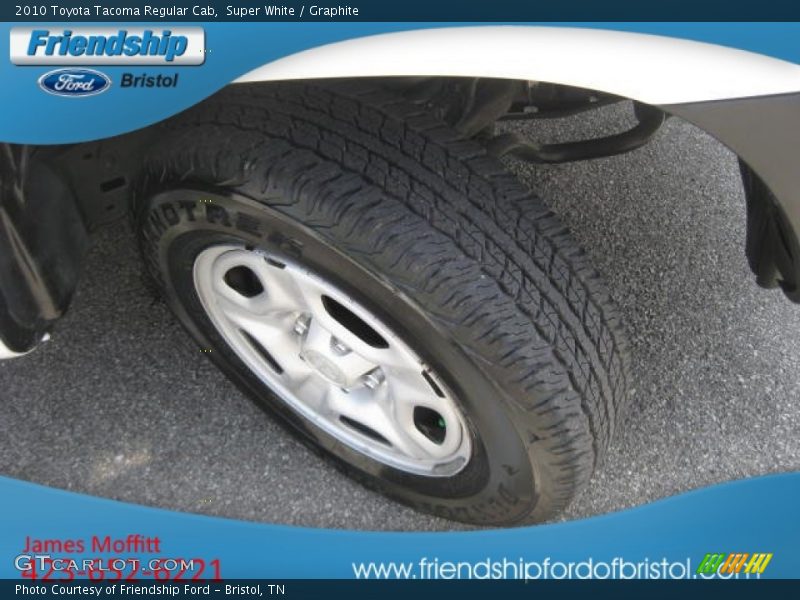 Super White / Graphite 2010 Toyota Tacoma Regular Cab