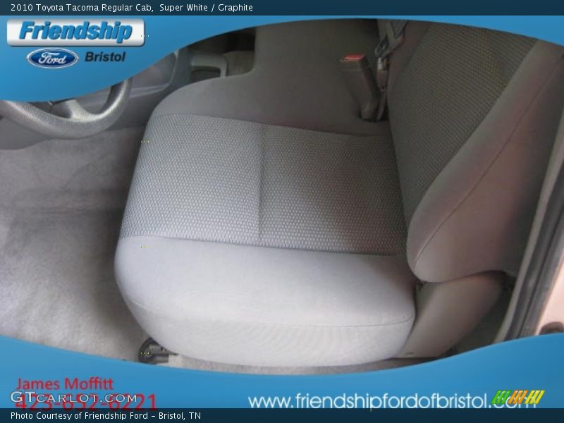 Super White / Graphite 2010 Toyota Tacoma Regular Cab