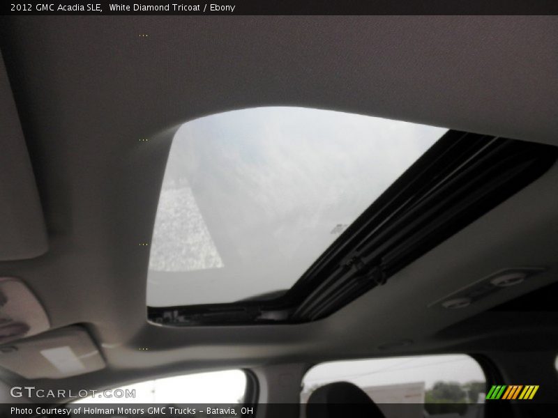 White Diamond Tricoat / Ebony 2012 GMC Acadia SLE