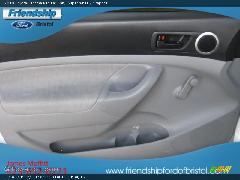 Super White / Graphite 2010 Toyota Tacoma Regular Cab